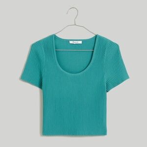 New Madewell Ottoman Crop Sweater Tee XXS $69.50